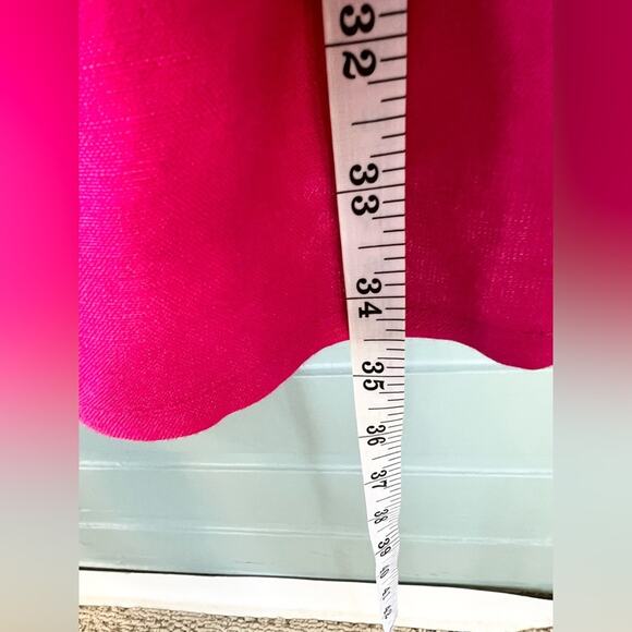 Anthropologie The Somerset Mini Dress pink linen blend XS petite vacation travel - Picture 7 of 9